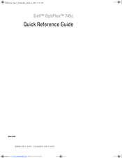 Dell OptiPlex TJ021 Quick Reference Manual