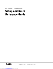 Dell Precision Workstation 350 Setup And Quick Reference Manual
