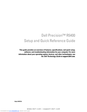 Dell Precision R5400 WMTE01 Setup And Quick Reference Manual