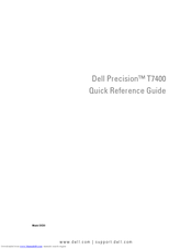 Dell Precision T7400 DCDO Quick Reference Manual