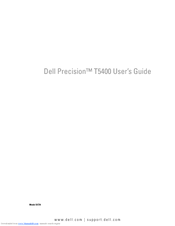 Dell Precision T5400 User Manual