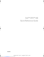 Dell XPS 430 Quick Reference Manual