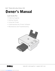 Dell 944 All In One Inkjet Printer Owner's Manual