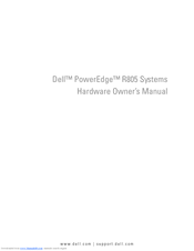 Dell PowerEdge R805 System Hardware Owner's Manual