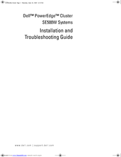 Dell PowerEdge Cluster SE500W Installation And Troubleshooting Manual