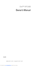Dell XPS 600 Owner's Manual