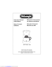 DeLonghi Coffee Makers Instruction Manual