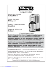 DeLonghi DCM485 Series Instruction Manual