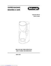 DeLonghi ICM18 WB Instruction Manual