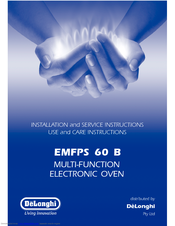 DeLonghi EMFPS 60 B Installation And Service Instructions Manual