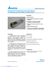 Delta Electronics SPBD-155F4J1RD Specifications