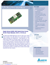 Delta Electronics Delphi E48SR1R525NRFA Datasheet