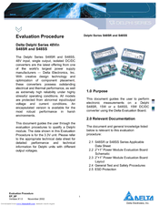 Delta Electronics Delphi S48SS Series Evaluation Manual