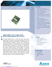 Delta Electronics Delphi S48SE15001NRFA Specification Sheet