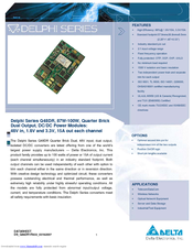 Delta Electronics Delphi Q48DR Datasheet