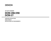Denon DCM-290 Operating Instructions Manual