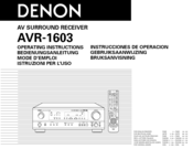 Denon DHT-483XP Operating Instructions Manual