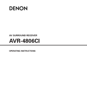 Denon AVR-4806CI Operating Instructions Manual