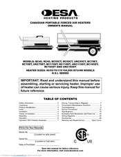 Desa UKC70ET Owner's Manual