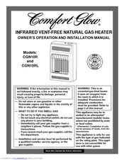 Desa Comfort Glow CGN10R Owner's Operation And Installation Manual