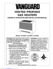 Desa Vanguard GVC50PA Owner's Operation And Installation Manual