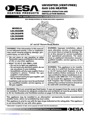Desa LDL3924PR Owner's Operation And Installation Manual