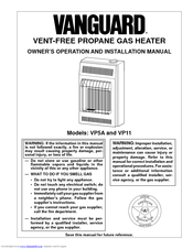 Vanguard VP5A Owner's Operation And Installation Manual