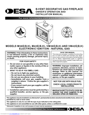 Desa M42E Owner's Operation And Installation Manual