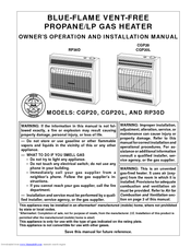 Desa CGP20L Owner's Operation And Installation Manual