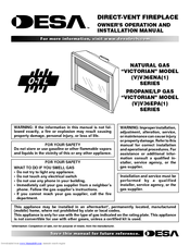 Desa VICTORIAN V36EN-A Series Owner's Operation And Installation Manual
