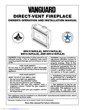 Vanguard BDV37NA Owner's Operation And Installation Manual