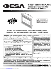 Desa Victorian V42EN-A Series Owner's Operation And Installation Manual