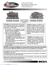 Desa Design Dynamics VTD-18P-PDG Owner's Operation And Installation Manual