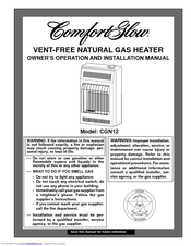 Desa Comfort Glow CGN12 Owner's Operation And Installation Manual
