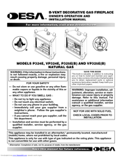 Desa P325E(B) Owner's Operation And Installation Manual