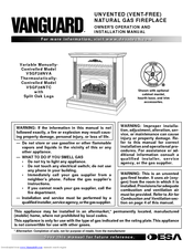 Desa Vanguard VSGF28NTC Owner's Operation And Installation Manual
