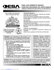 Desa CVDA18R Owner's Operation And Installation Manual