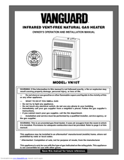 Desa Vanguard VN10T Owner's Operation And Installation Manual