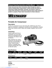 Westward 3JR70A Operating Instructions And Parts Manual