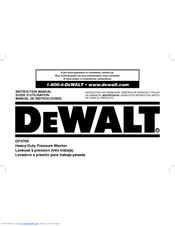 DeWalt DP3700 Instruction Manual