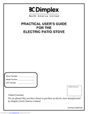 Dimplex ELECTRIC PATIO STOVE Practical User's Manual