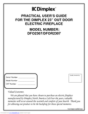 Dimplex DFO2307 Practical User's Manual