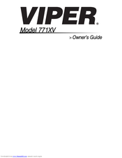Directed Electronics Viper 771XV Owner's Manual
