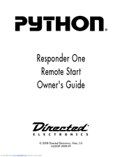 Directed Electronics Python G4203P Owner's Manual