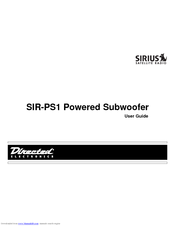Directed Electronics SIR-PS1 User Manual