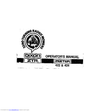 Dixon ZEETER 422 & 424 Operator's Manual