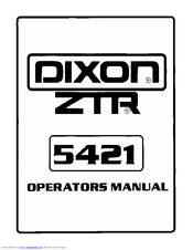 Dixon ZTR 5421 Operator's Manual