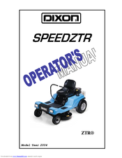 Dixon ZTR SPEEDZTR Operator's Manual