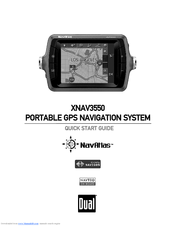 Dual NavAtlas XNAV3550 Quick Start Manual