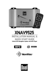 Dual NavAtlas XNAV9525 Installation Manual & Quick Start Manual